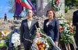 Дешка Мандикова, председател на СРС „Подкрепа“ – Велико Търново, участва в тържествата по случай Независимостта на България