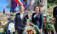 Дешка Мандикова, председател на СРС „Подкрепа“ – Велико Търново, участва в тържествата по случай Независимостта на България